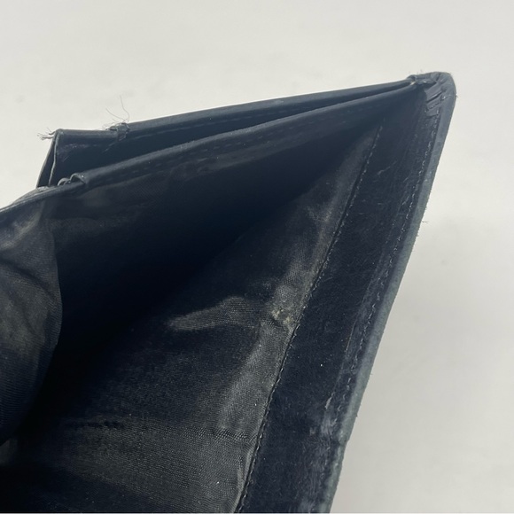 Coach Bifold Wallet Black Leather Women's 10 Slots & Kisslock Coin Area Vintage - Picture 14 of 16